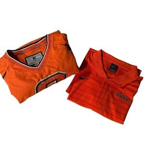 Oklahoma State Cowboys 2XL Bundle Nike Team Issued Dri-Fit Polo + Pullover